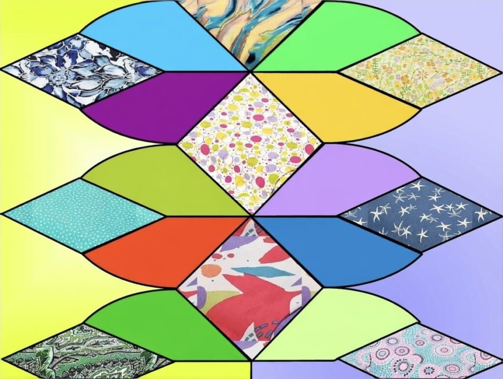 Kaleidoscope Patchwork Quilt
