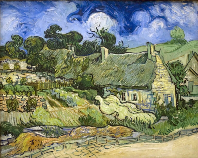 Thatched Cottages at Cordeville (after Van Gogh)