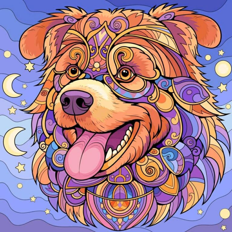Mandala Dog Dreamworld