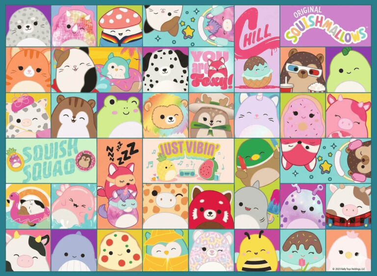 Adorable Squishmallows Collage