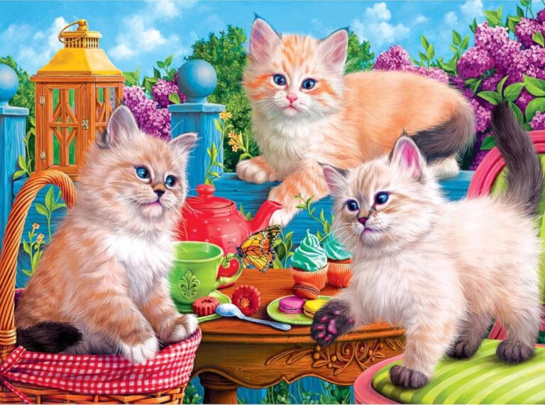 Charming Kitten Tea Party