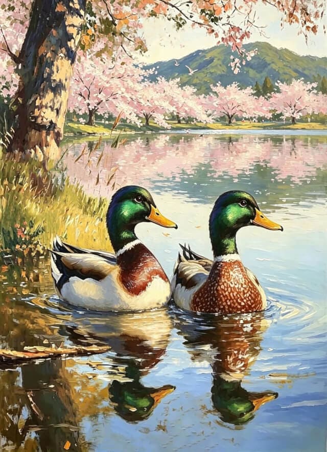 Couple Mallard Ducks