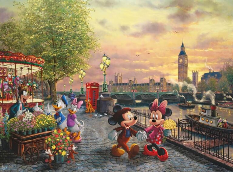 Mickey & Minnie in London – Kinkade
