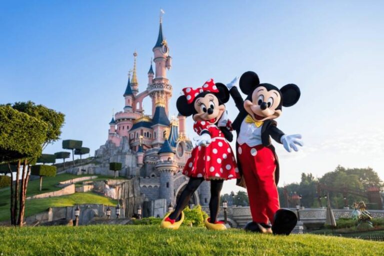 Mickey and Minnie at Disneyland