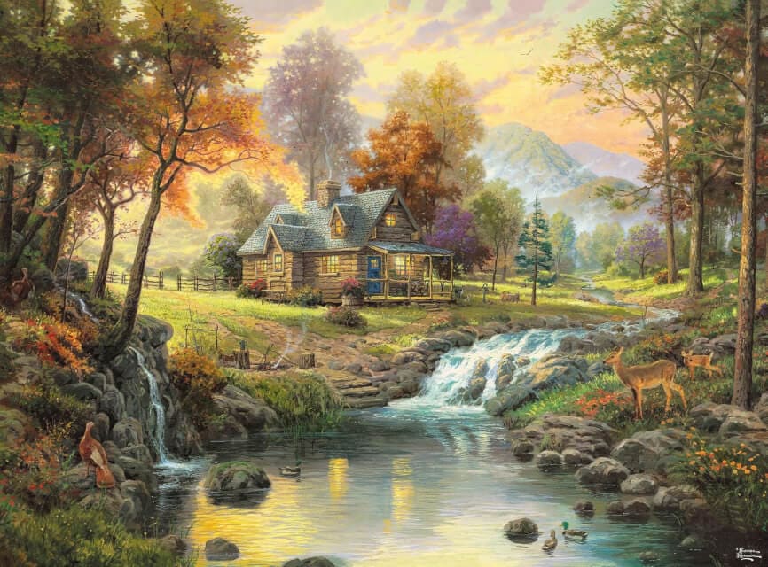 Mountain Retreat – Thomas Kinkade