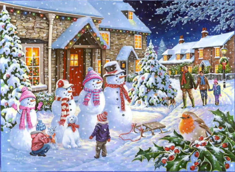 Winter Village – Snow Family